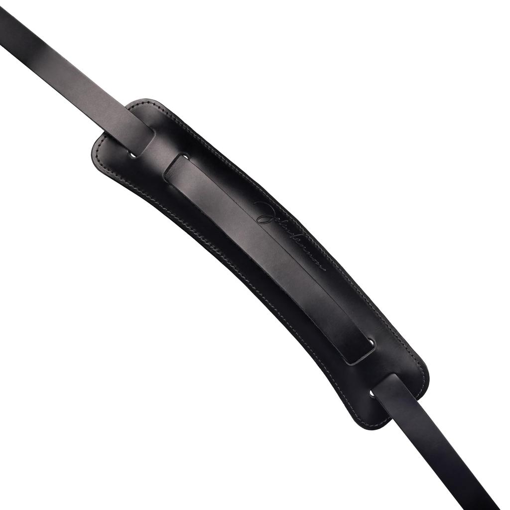 John Lennon Collection Leather Guitar 19JL00 D'Addario Strap, Black,