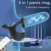 Anello vibrante per pene con controllo APP, massaggiatore per prostata, eiaculazione ritardata maschile, vibratore per testicoli, giocattoli sessuali per uomini, giocattoli per coppie