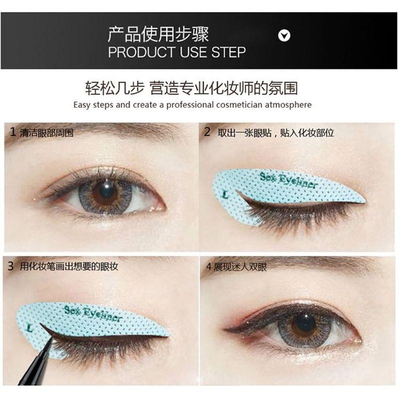 Worthbuy - Eyeliner Stencil Sticker
