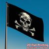 2D Flat - 2D Flat - 1pc 150x90cm 2D Flat Pirate Skull & Crossbones Flag - Black with White Design, Perfect for Halloween, Gardens, Clubs, Concerts, Ba