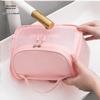 Large Capacity Frosted PVC Cosmetic Bag with Flip Cover