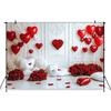 Mocsicka Valentine's Day Backgrounds For Photographs Red Heart Love Rose Wall Lover Wedding Backdrop Shooting Decorations Studio