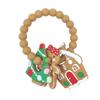 Baby Teether Food Grade Silicone Christmas Teething for Infants Handheld Toy