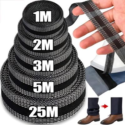 1/2/3/5M סרט הדבקת מכנסיים להדבקה עצמית למכנסיים קצה קיצור מכנסיים בגדי תיקון גיהוץ על מכפלת סרט בד חומרי תפירה עשה זאת בעצמך