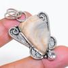 Natural Desert Rose Druzy, Topaz 925 Sterling Silver Jewelry Pendant 2.01" ZS-259