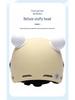 New Class A 3C Certified Electric Motorcycle Helmet with Bear Ears - Unisex Half Helmet for Summer Safety