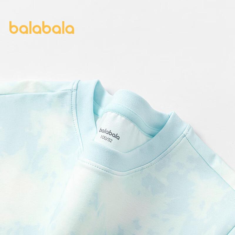 Balabala Chłopięca Letnia Koszulka z Krótkim Rękawem Tie-Dye
