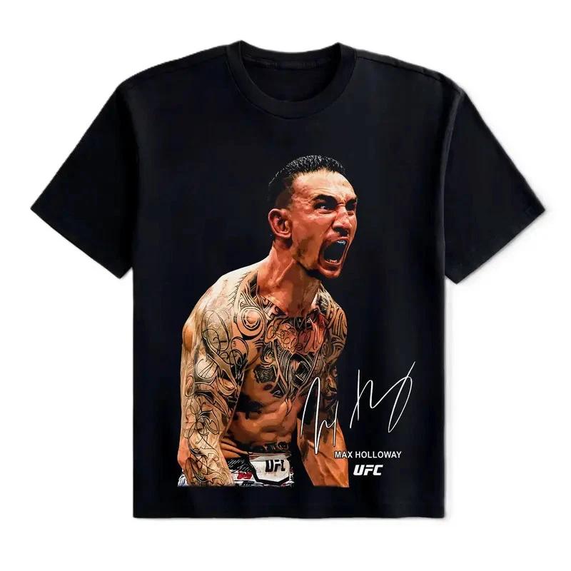 Max Holloway UFC Fighters Tee, UFC Fighters T Shirt, Graphic T-Shirt V2 XXXXL