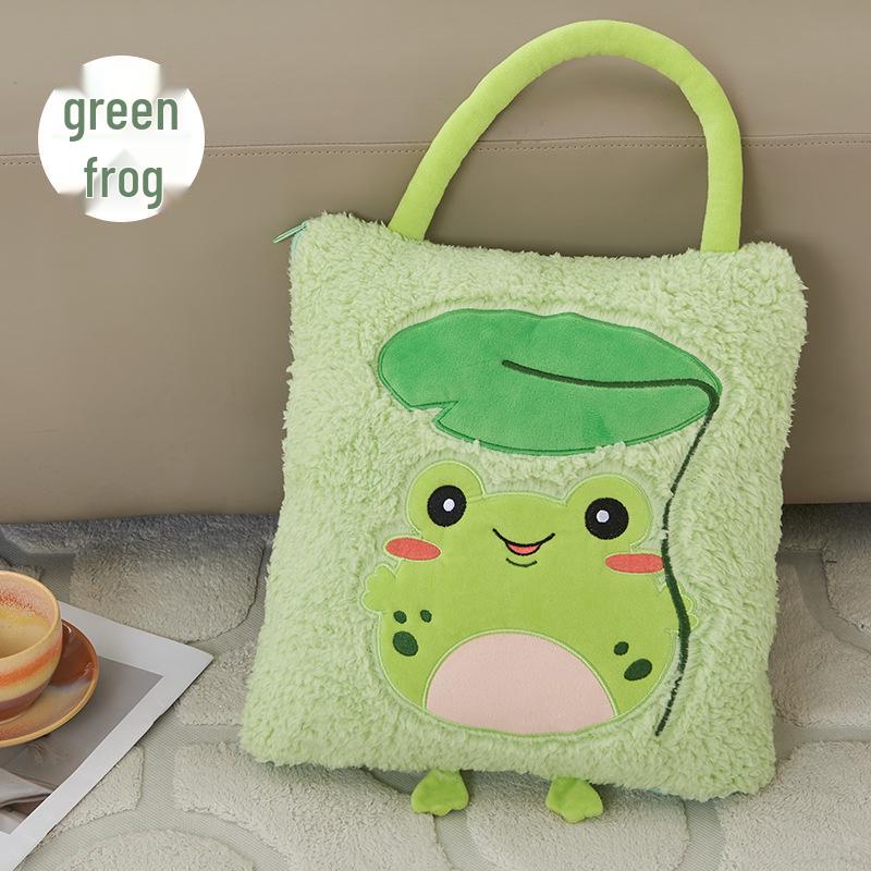 Customized Cartoon Pillow-Blanket: Portable for Car, Crib, or Dormitory Use