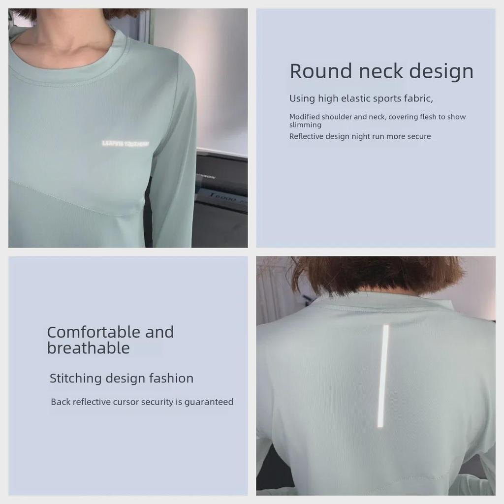 Damen Zweiteiliger Yoga- und Fitnessanzug - Frühling/Herbst Mode für Pilates, Laufen und Sport