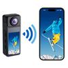 Portable 2K HD Mini Action Camera with Magnetic Lanyard Hands-Free Video Recorder 270 Rotatable Lens Sports Action Camera
