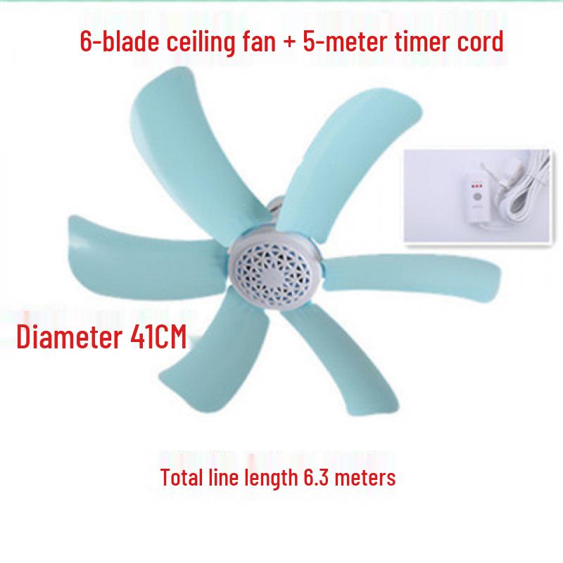 Compact Silent Ceiling Fan for Dorms and Bedrooms