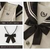 Sailor Authentic High School Two Long Sleeves and Short Sailor Bow JK School Pleated Bow Class Kansai School British High School Junior High School