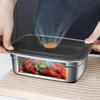 Stainless Steel Bento Box Sealed Refrigerator Freezer Storage Box Camping Lunch Box  Camp Supplies