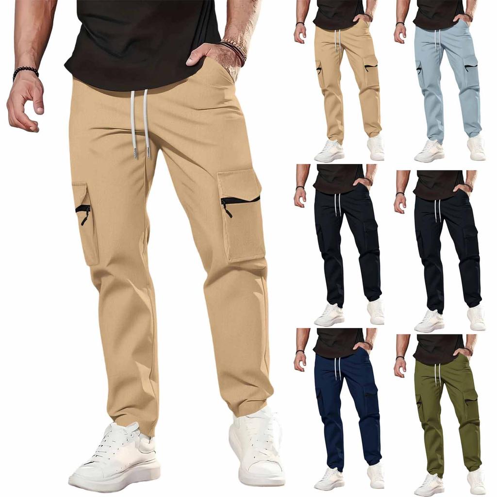 Men's Sports Casual Jogging Trousers Lightweight Hiking Work Pants Outdoor Pant