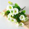 Artificial Morning Glory Flower 7 Heads Fake UV Resistant Flower Bouquet with Stem for Vase Wedding Bridal Bouquet Indoor Outdoor Garden Home Kitchen