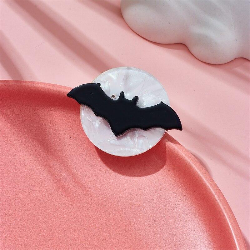 Blucome Broches de Murciélago para Mujer Elegantes Material Acrílico Animal Insignia Encantadora Regalos para Fiesta de Cumpleaños Alfileres Accesorios Joyería