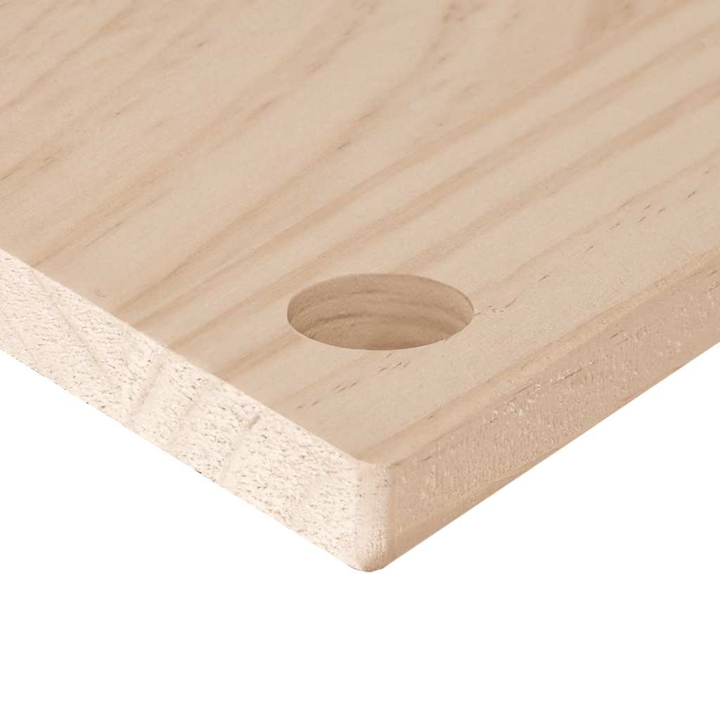 Blat Biurka, 80X40X2,5 Cm, Lite Drewno Sosnowe