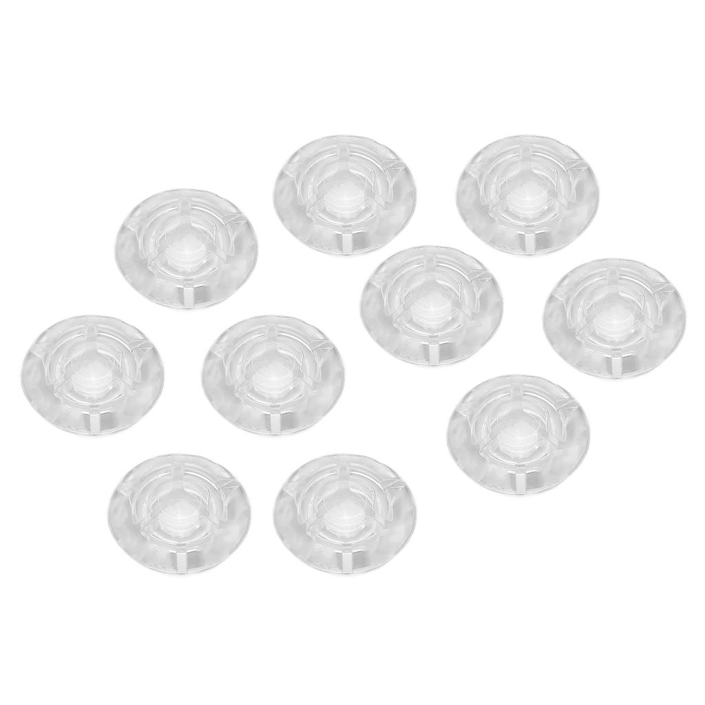10Pcs Footswitch Toppers Clear Transparent Universal for Guitar Effects Pedal Accessories
