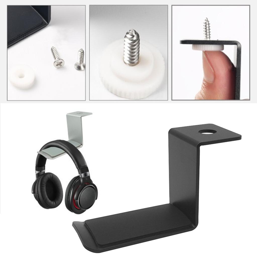 Durable Headset Mount Self-Adhesive Solid Supporting Bars Safe & Stable Hanger for Most Headphone Sizes Sturdy Material