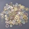 Mehrfarbige Runde Metall Zahnrad Rad Anhänger Für Schmuckherstellung Zubehör Steampunk Vintage Anhänger DIY Halskette Ohrringe Armbänder