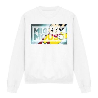 Mighty Mouse Unisex Adult Mighty Rectangle Sweatshirt