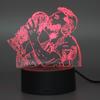 3D Illusion Night Light Messi 7 Color/16 Color Gradient Touch Switch Led Night Light Table Lamp (Crackle White)