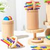 Montessori Toy, Brain Training, Wooden Early Development Puzzle, Shape Matching, Finger Dexterity, Color Recognition, Color Sense, Ranking, Improves