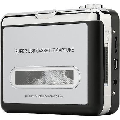 Lecteur de cassettes portable Convertisseur de cassettes audio vers numérique – Compatible avec les ordinateurs – Convertissez un magnétophone à cassettes au format iPod