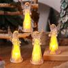 4Pcs Clear Angel LED Night Lamp Cartoon Bedsides Ornaments Creating Warm Ambients Lighting