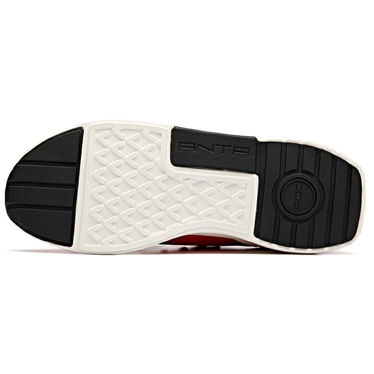 Anta Comfortable Simple Shock Absorbing Non-Slip Breathable Lightweight Rebound Low-Top Casual Shoes Men Casual Shoes Metallic-Red 11918888-6