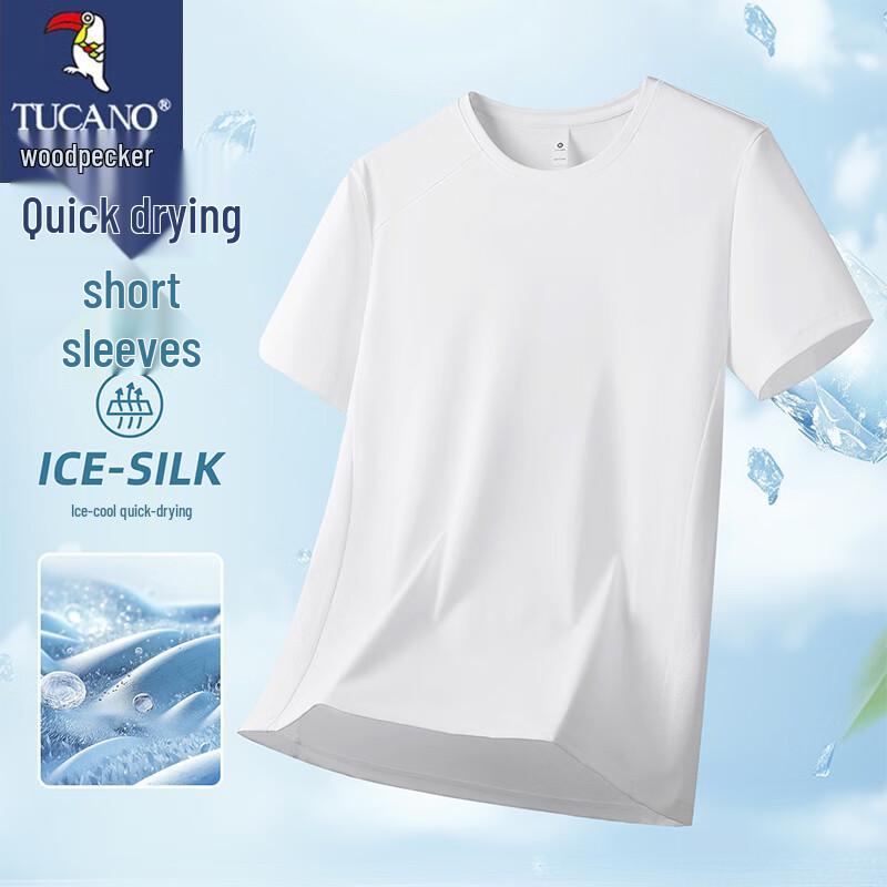 TUCANO Men s Ice Silk Quick-Dry Round Neck T-Shirt XL