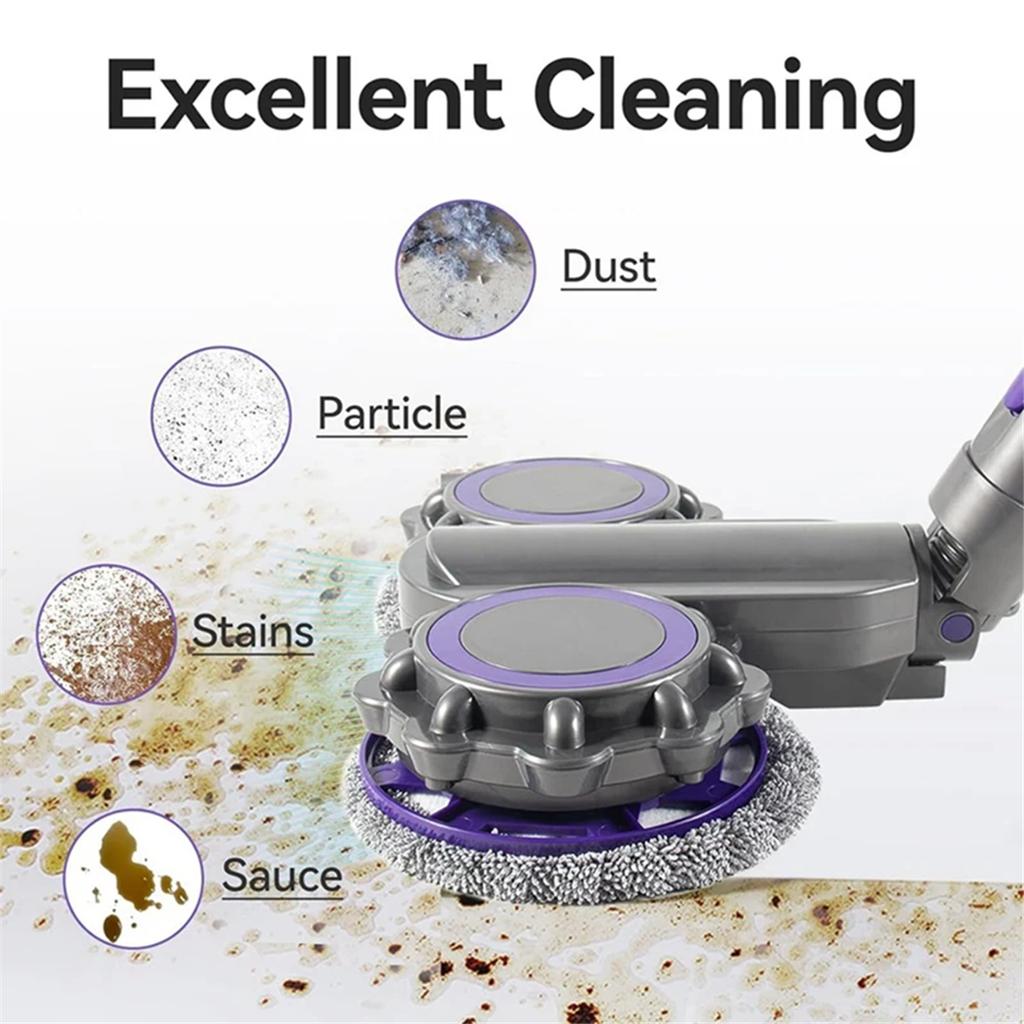 Elektrický nástavec hlavy mopu pro tenké díly vysavače Dyson V10 Slim/ V12 Detect s vodní nádrží a zámkem spouště