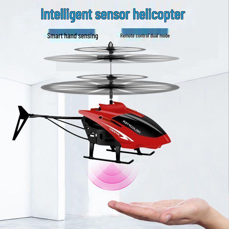 Dual Mode Kids' Remote Control Hovering Helicopter - Drop-Resistant Indoor Flying Toy