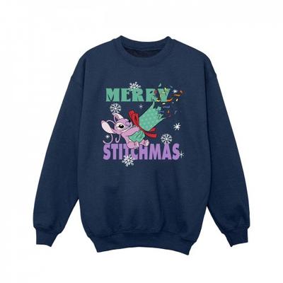 Girls Merry Stitchmas Sweatshirt