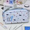 New Dachshund Pen Bag Large Capacity Multilayer Pencil Case Multifunctional Stationery Storing Bag School Office