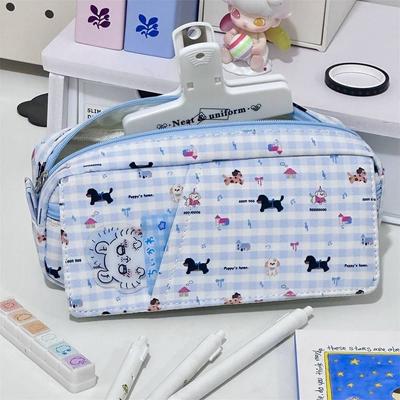 New Dachshund Pen Bag Large Capacity Multilayer Pencil Case Multifunctional Stationery Storing Bag School Office