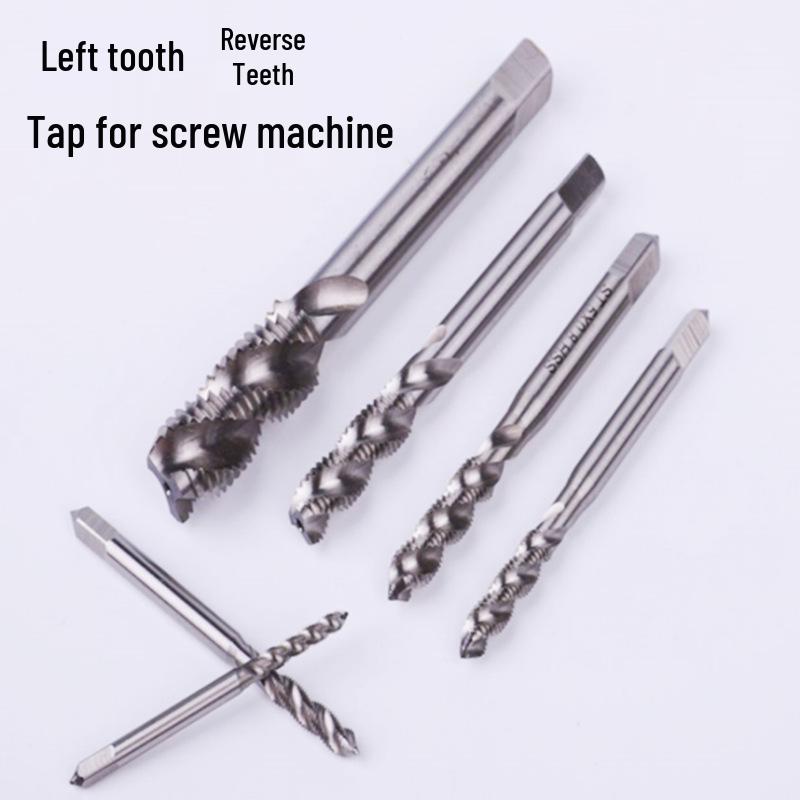 High-Speed Steel Reverse Spiral Taper Tap for M3-M12