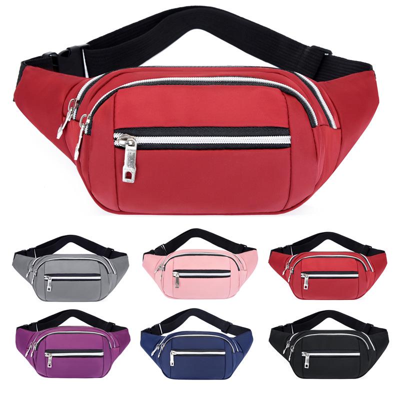 Buy Mens/women Casual Waist Belt Bag Outdoor Travel Hip Purse Sports