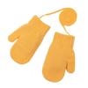 Kids Winter Gloves Warm Thickened Full Finger Mittens Knitted Gloves with Rope for Boys