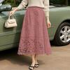 ZANZEA Women Summer Casual Lace Patchwork Long Skirts