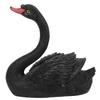 Outdoor Cute Floating Simulation Black Swan Ornament for Garden Courtyard Decoration