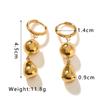 Stainless Steel Geometric Earrings For Women Gold Color Drop Stud