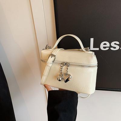 Módní PU Kožená Mini Krabička Dámská Letní Jednoduchá Všestranná Crossbody Kabelka Nová Jednobarevná Ležérní Psaníčko