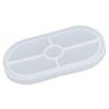 DIY Silicone Mold Oval Crystal Epoxy Resin Tea Coaster Mold for Home Kitchen Bakery