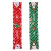 Festive Christmas Table Runner With Red Green Plaid Snowman Print For Holiday Decor