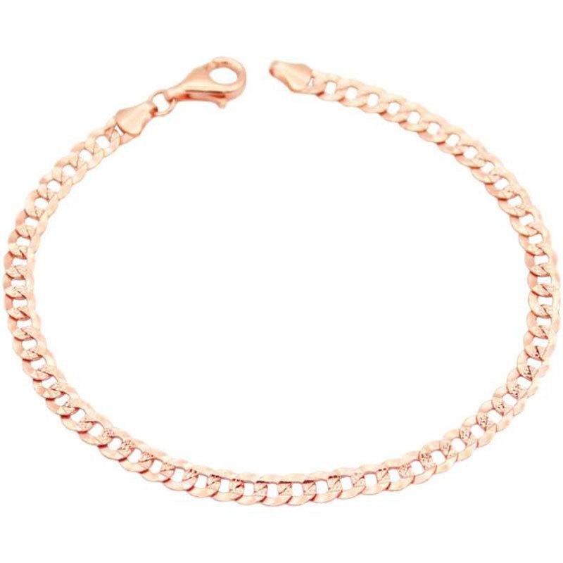 Pure 585 Purple Gold Luxury Color Gold Plated Rose Gold Fashion Korean Version Design Color Gold Bracelet
