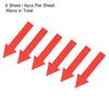 4/6/10Sheet Arrow Sticker Directional Sign PVC Self-Adhesive Label Stickers Removable Floor Decal for Floor Wall Marking 6Colors