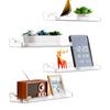 No Drill Acrylic Display Stand, Clear Cosmetic Organizer Tray, Multi-purpose Bathroom Storage Shelf for Toiletries