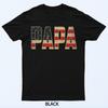 Papa Bold Patriotic American Flag Father’s Day Papa T-Shirt